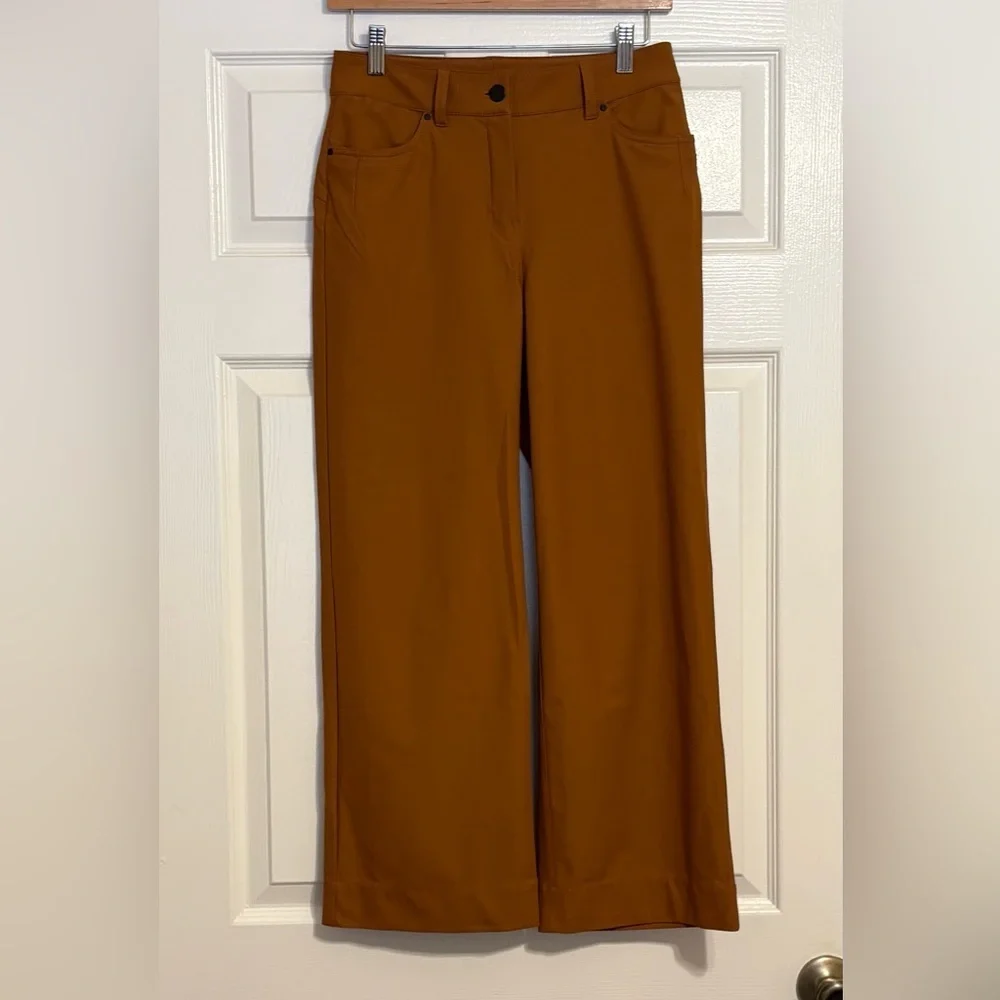 NWOT City Sleek Crop Wide Leg Pant Color Butternut Brown 26 - 26” inseam